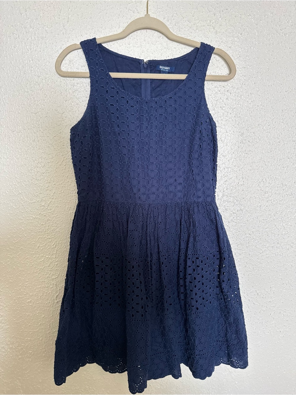 Old Navy Eyelet Sleeveless Fit-and-Flare Dress
